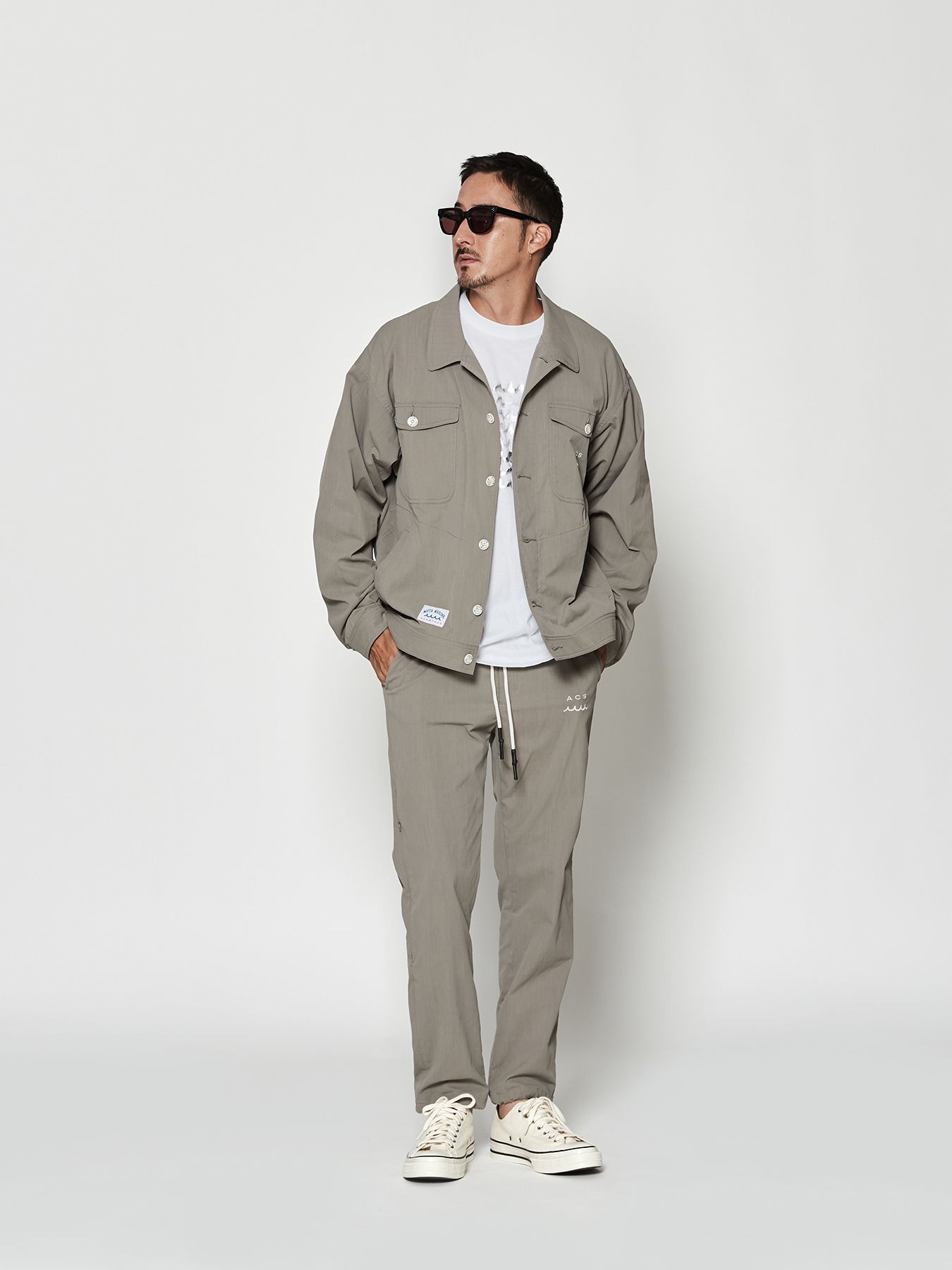 【予約品 10月9日(木) 締切】muta Trucker Jacket / トラッカージャケット / グレー【Acanthus × muta MARINE】