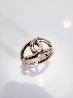 《受注生産》 OPEN TEARDROP RING pink silver / オープンティアドロップリング・ピンクシルバー 【注文から2-3週間後入荷予定】