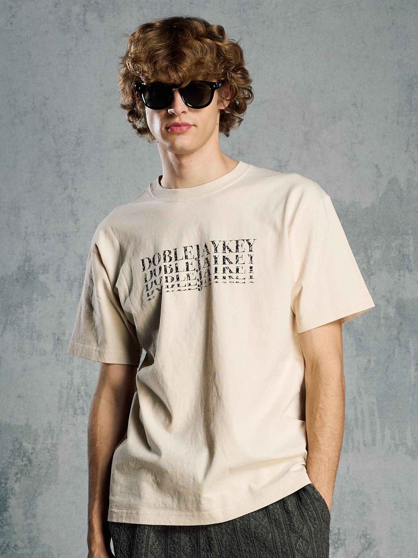 【予約品 1月25日(日) 締切】graphic-T collection：DOBLEJAYKEY T / ダブルジェイケー Tシャツ / ホワイト