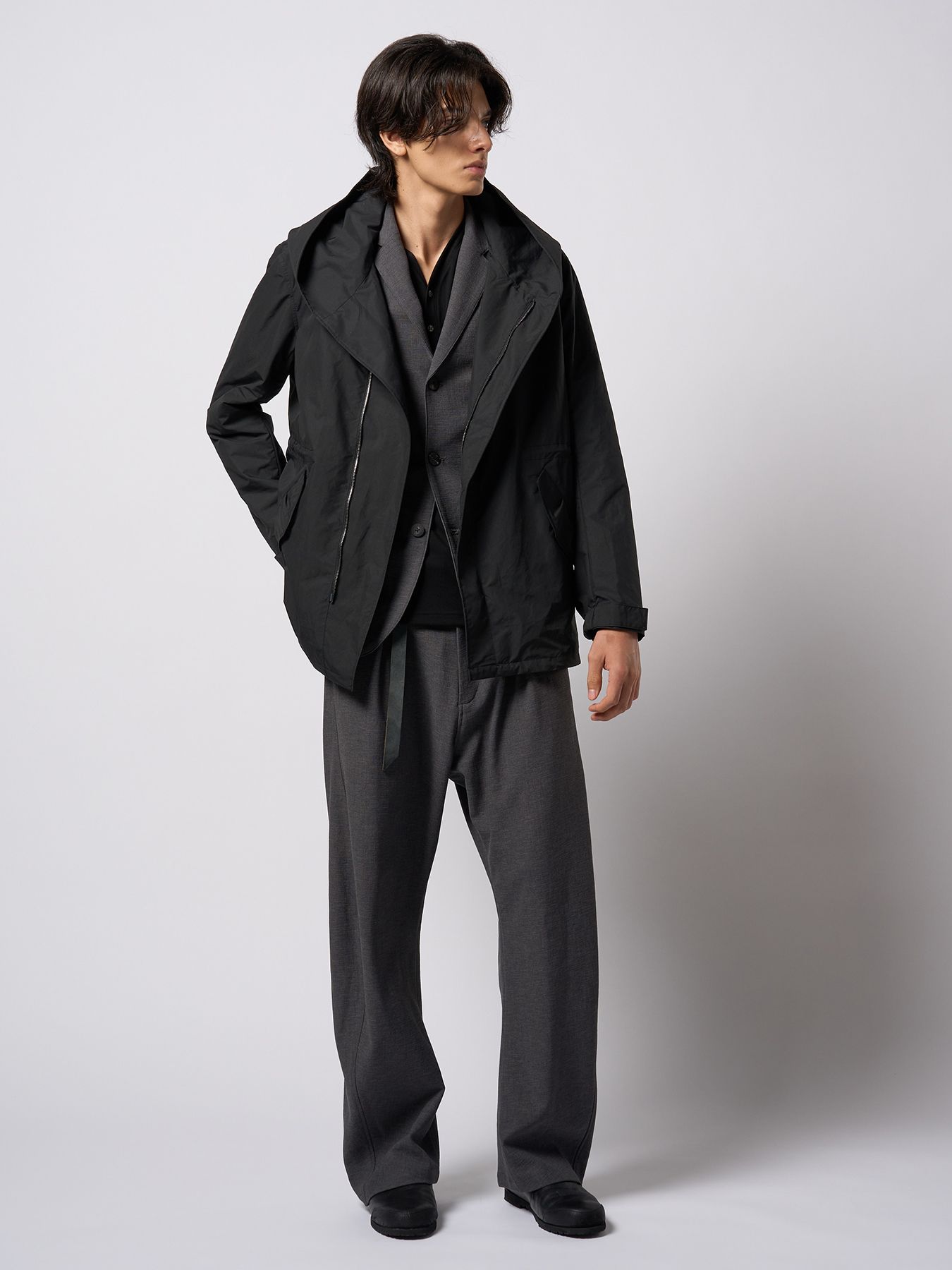 【予約品 9月23日(火) 締切】relax single jacket / リラックス シングルジャケット / チャコール