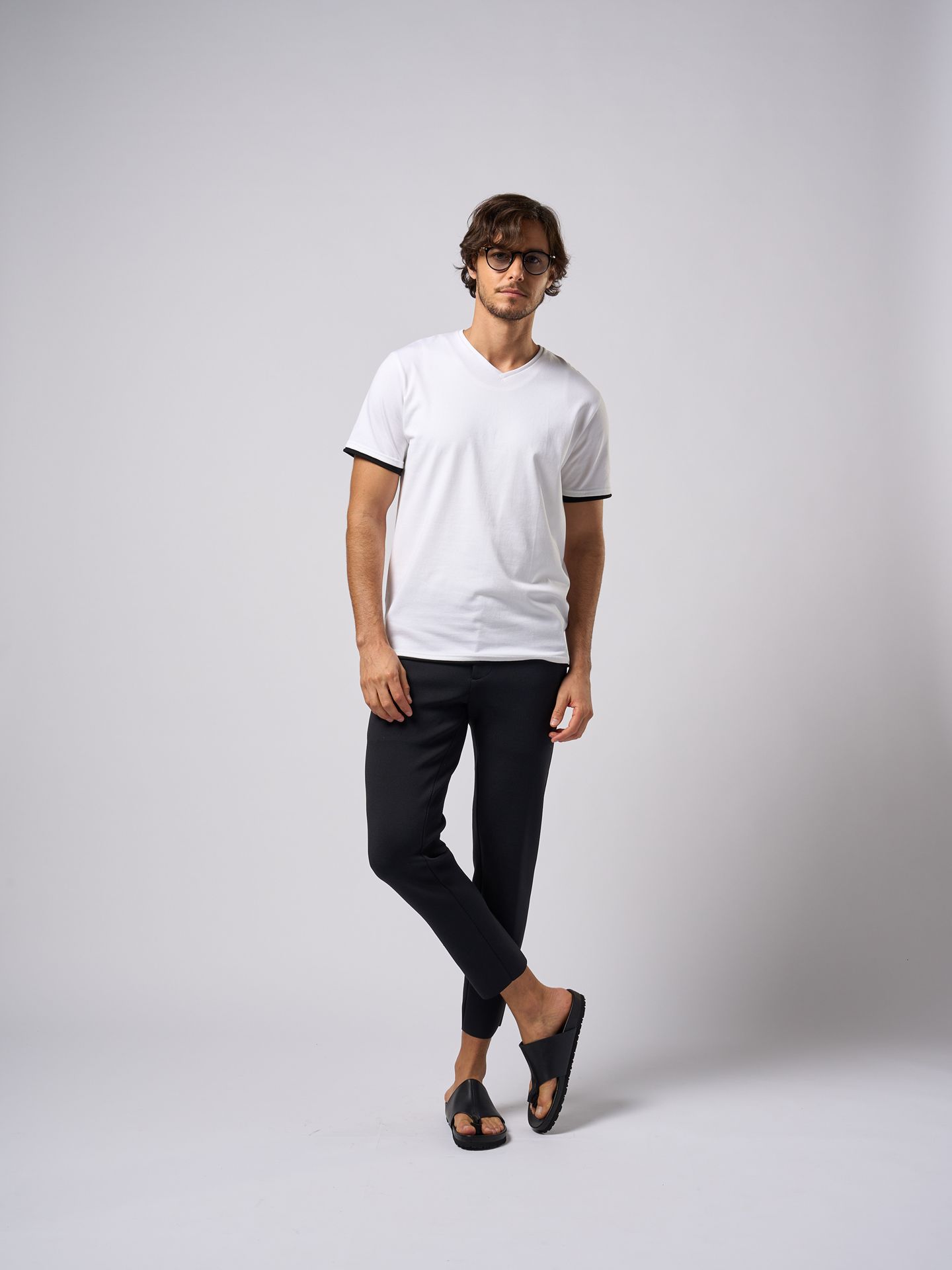 【予約品9月19日 10時締め】 cool touch V-neck S/S / VネックTシャツ / ホワイト