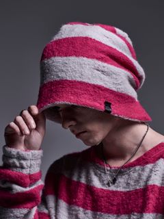 【予約品 】Cap / キャップ / ピンク&グレー
