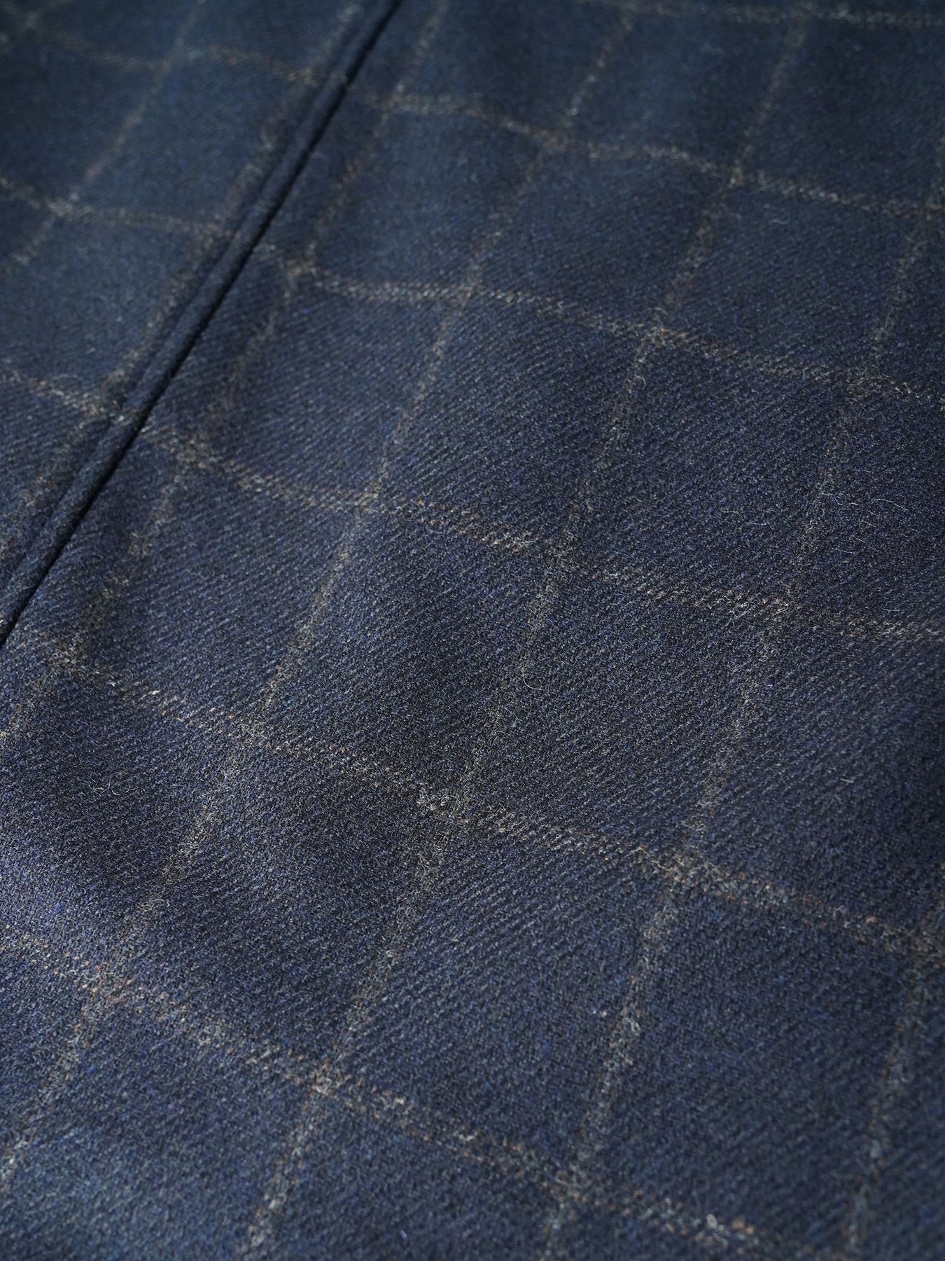 【予約品 7月5日(日) 締切】PEAK-JACKET windowpane / ウィンドーペイン ウールジャケット / ネイビーチェック