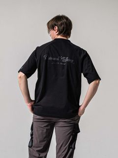 【予約品 11月16日(日) 締切】BACK RC RAGLAN OVER TEE / バックロゴ ラグランスリーブ オーバーTシャツ / ブラック
