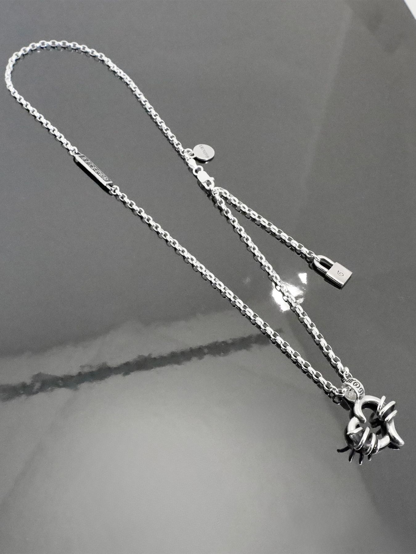 《受注生産》THORNY HEART [SMALL] #1 NECKLACE with GODSIZE® I.D. TAG / ソーニーハート S #1ネックレス ゴッドサイズ® I.D.タグ / 注文から2～4週間後入荷予定