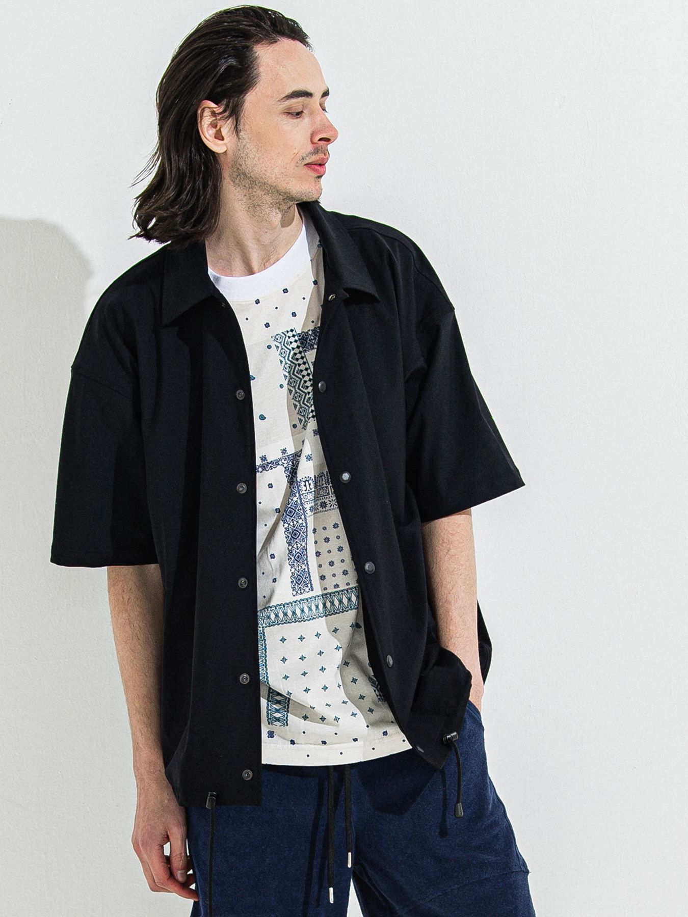 【予約品 】BANDANA OVER TEE / バンダナオーバーサイズTシャツ / ホワイト