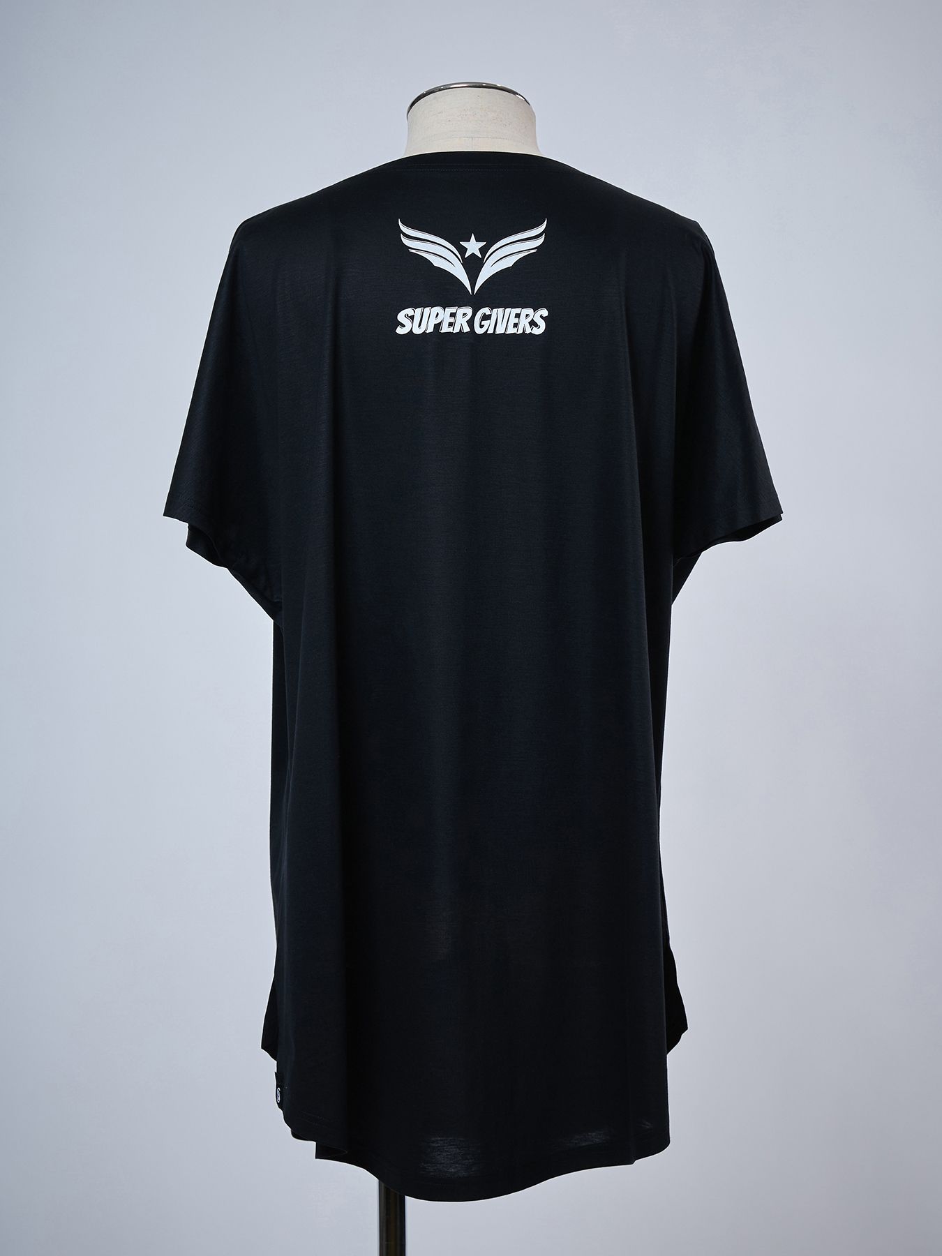 【予約品 4月26日(日) 締切】《犬猫保護活動チャリティー企画》Organic Cotton French Sleeve T / オーガニックコットン フレンチスリーブ Tシャツ / ブラック