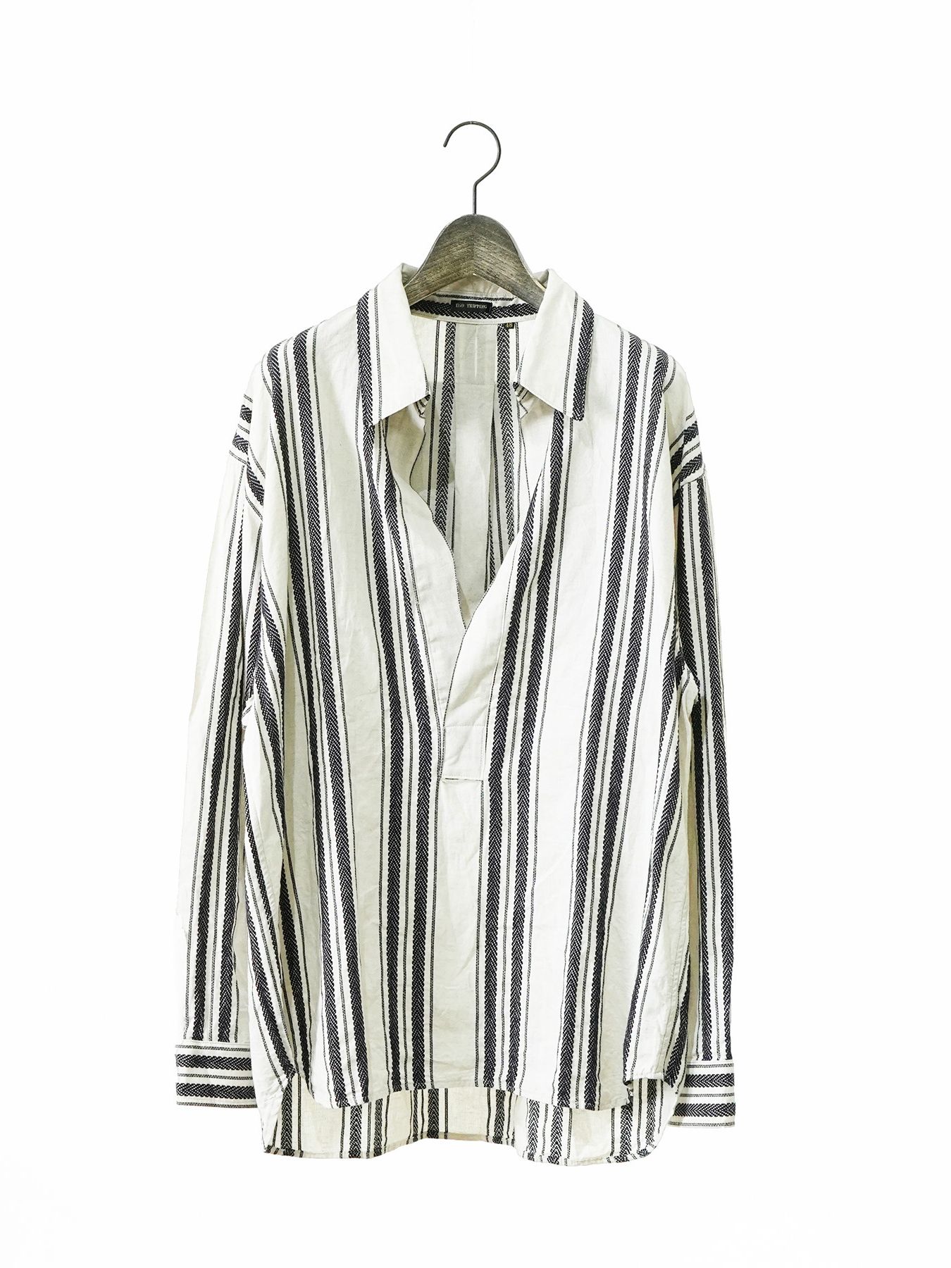 DOBBYSTRIPE SHIRTS / ミリタリーシャツ / ホワイト