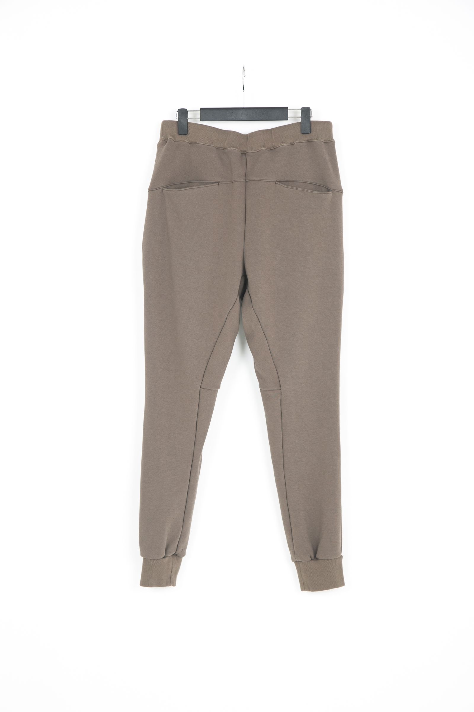 ストレッチコットンポリ ベロア加工ニット スエットパンツ / OLIVE 【STRUM】