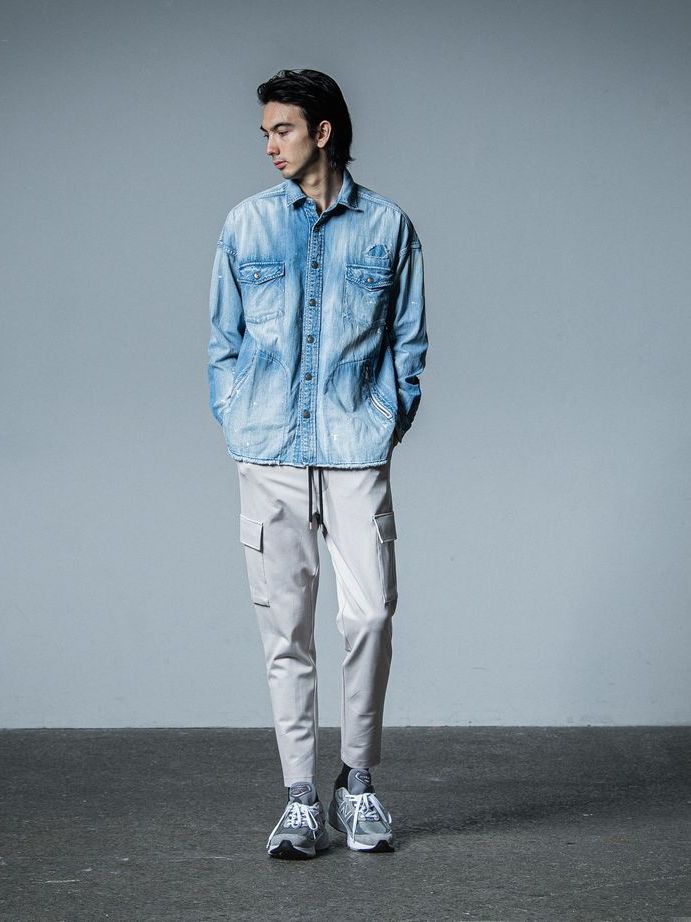 《予約品》 OVER DENIM shirts  / デニムシャツ / リンド