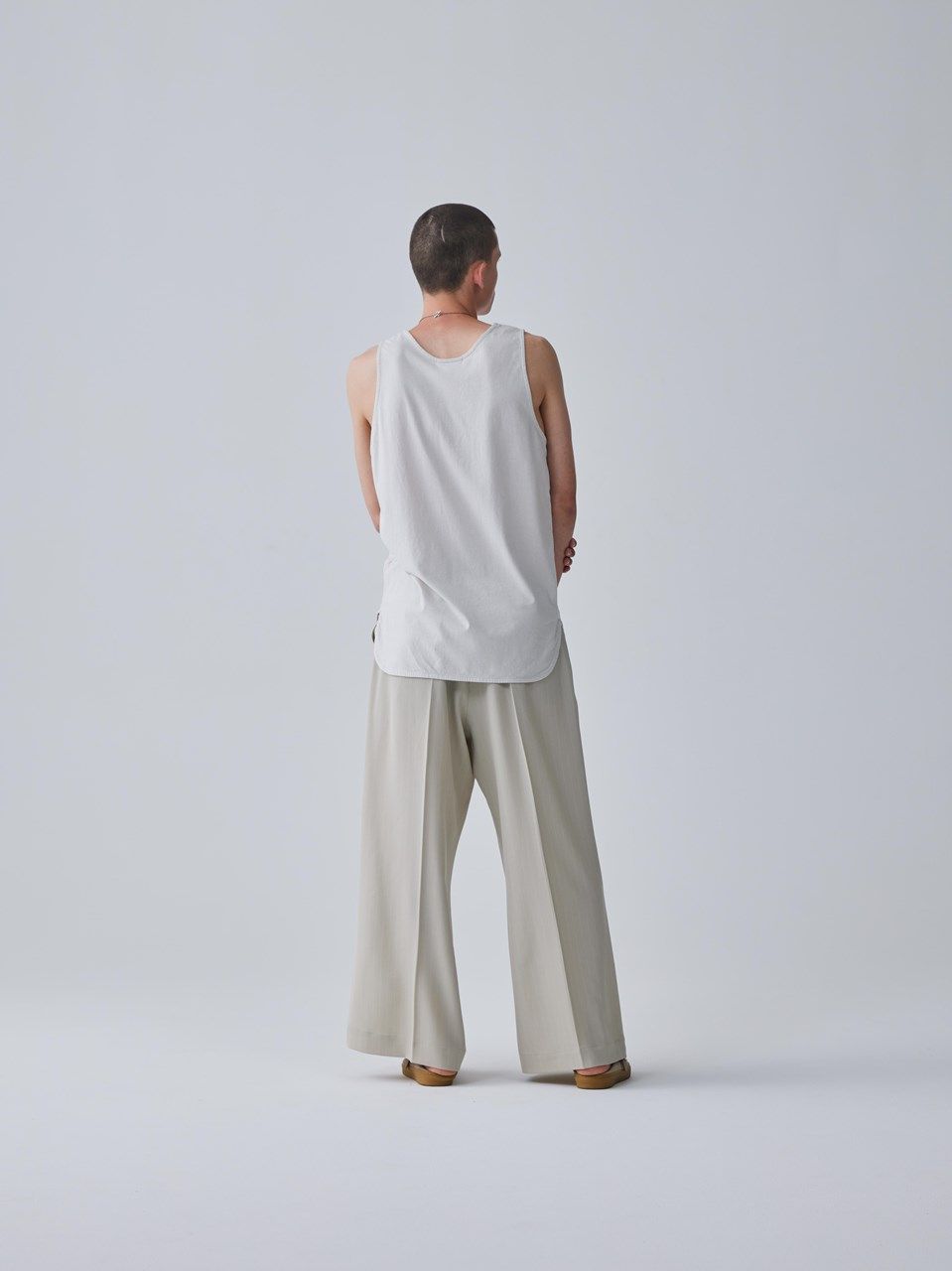 《予約品.先着限り》 LAYERED LONG T/T  / タンクトップ / ベージュ 【Iroquois.イロコイ】 2024年3月中旬~入荷予定