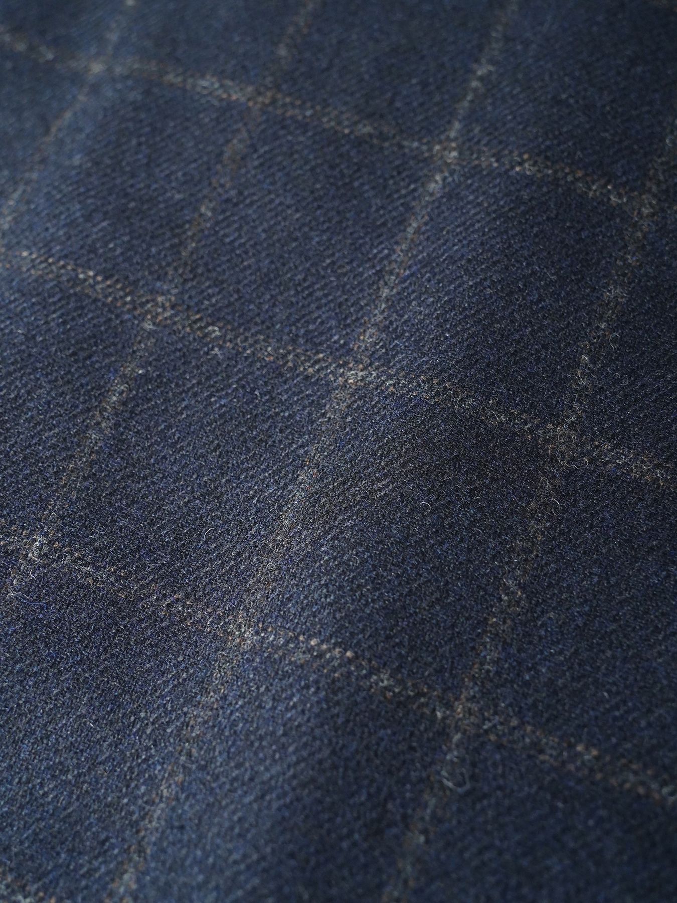 【予約品 7月5日(日) 締切】FRENCH GILET windowpane / ウィンドーペイン ウールベスト / ネイビーチェック