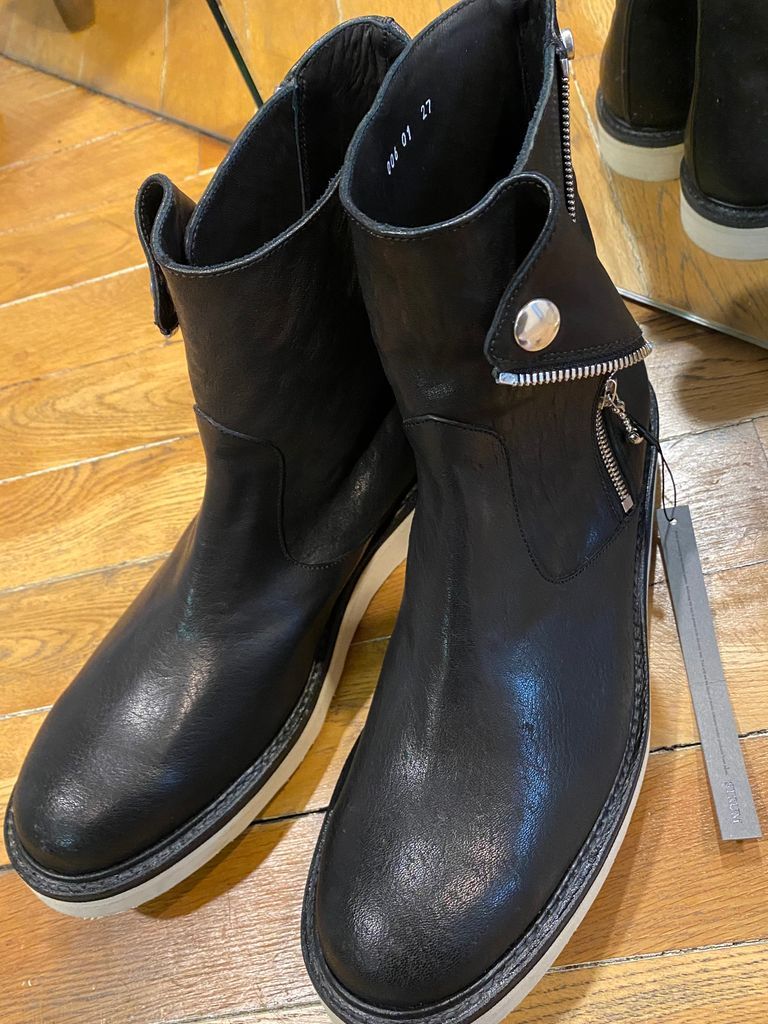 Pit Vegitable Full Tanned Shrinked Horse Riders Boots / ピットフルタンニン シュリンク ホースハイド 『ライダース ブーツ』TRASH