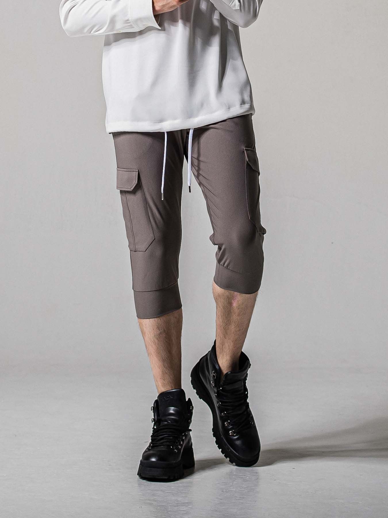 【予約品 11月16日(日) 締切】CARGO CROPPED PT / カーゴクロップド ジャージパンツ / グレー