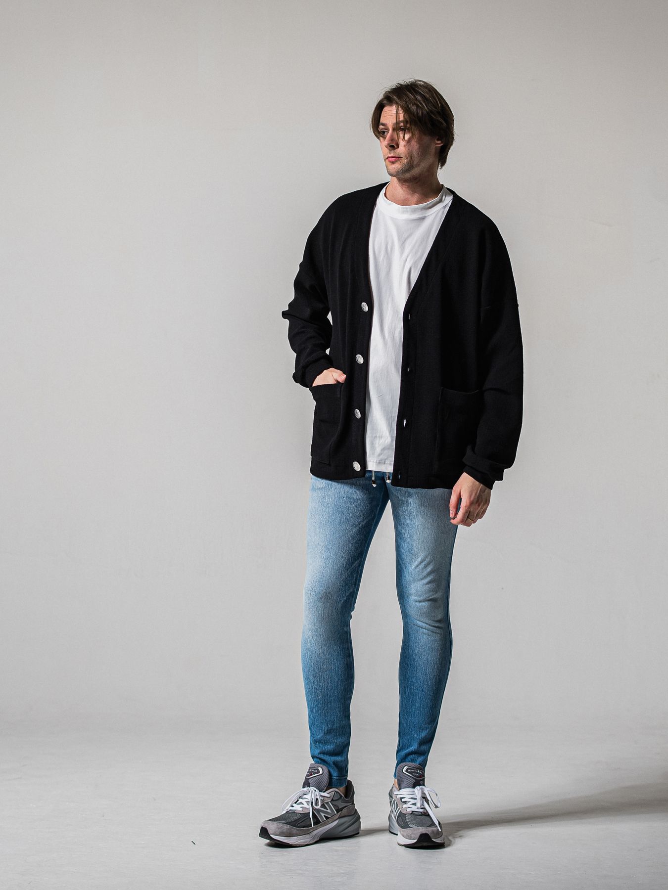 【予約品 11月16日(日) 締切】BLISTER KNIT C/D / ブリスターニットカーディガン  / ブラック