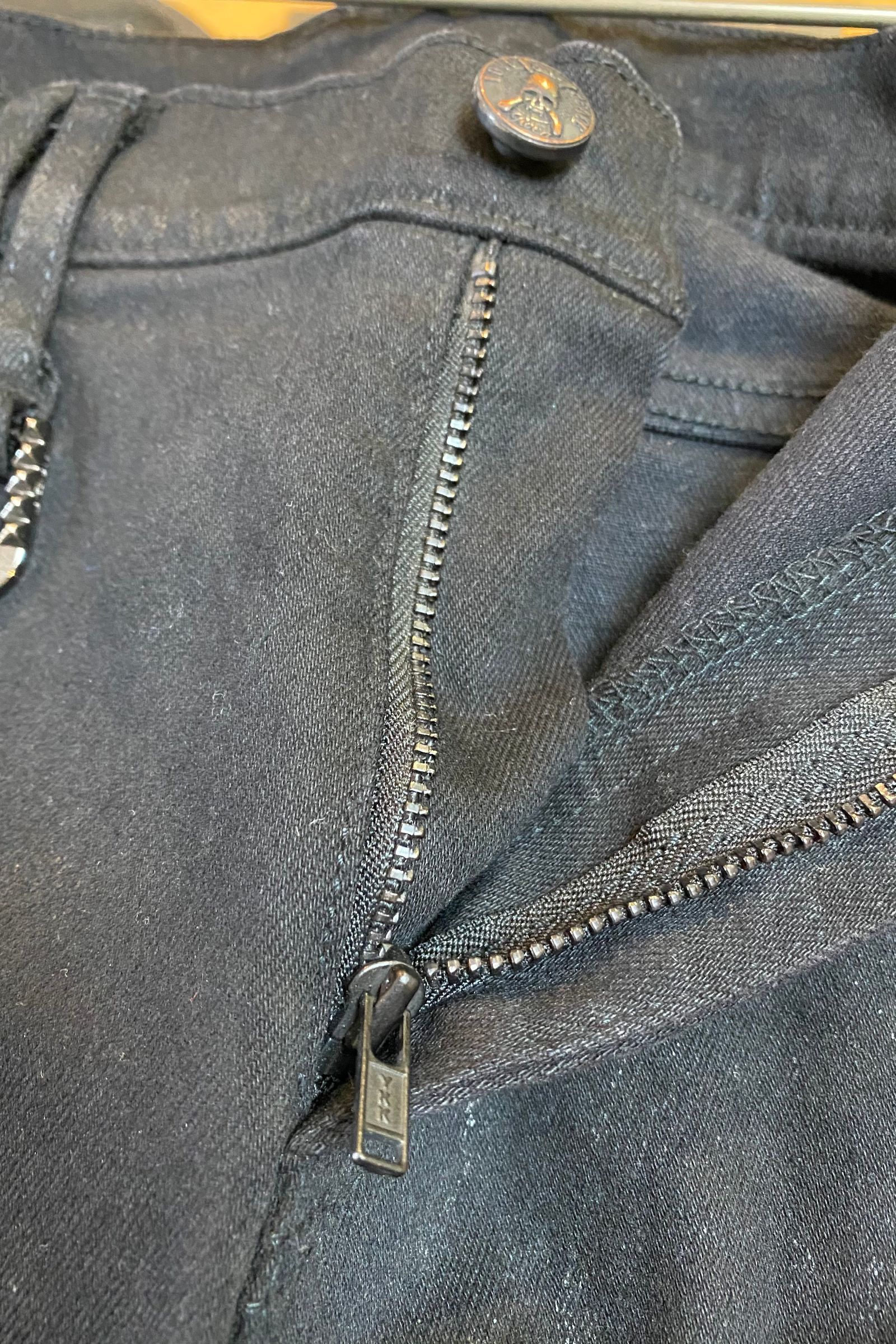 DIRTY COATING SKINNY DENIM 【Roen】