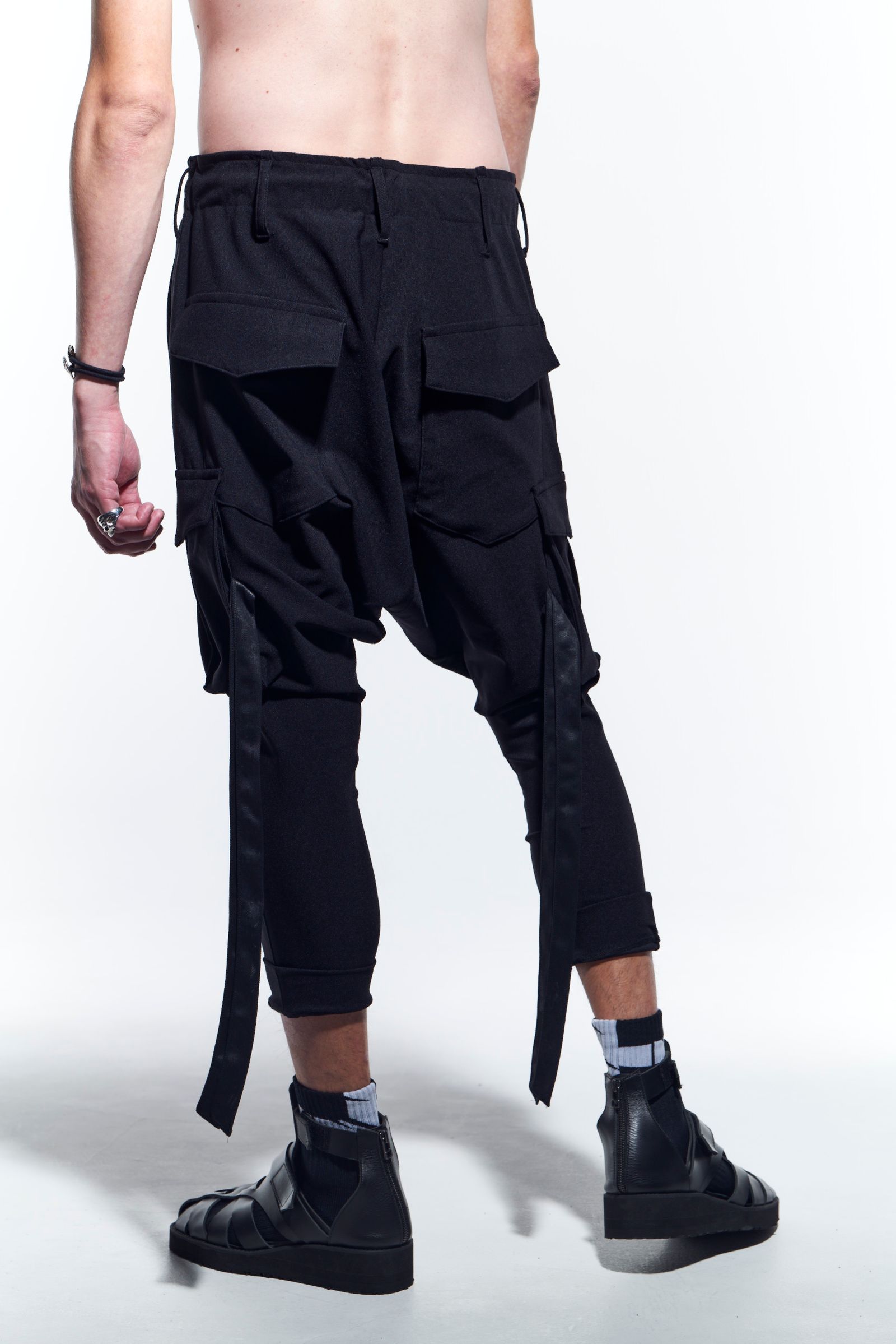 kiryuyrik - SaruelCargoPants カーゴパンツ HiTenssionJersey / Black