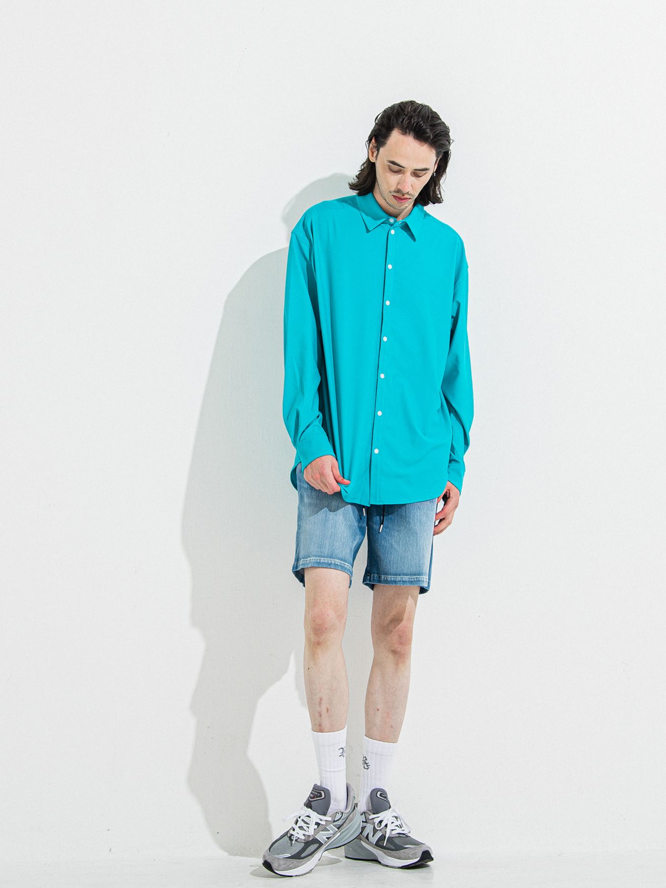 【予約品 】DENIM JERSEY SHORTS / デニムジャージショーツ / ライトインディゴ