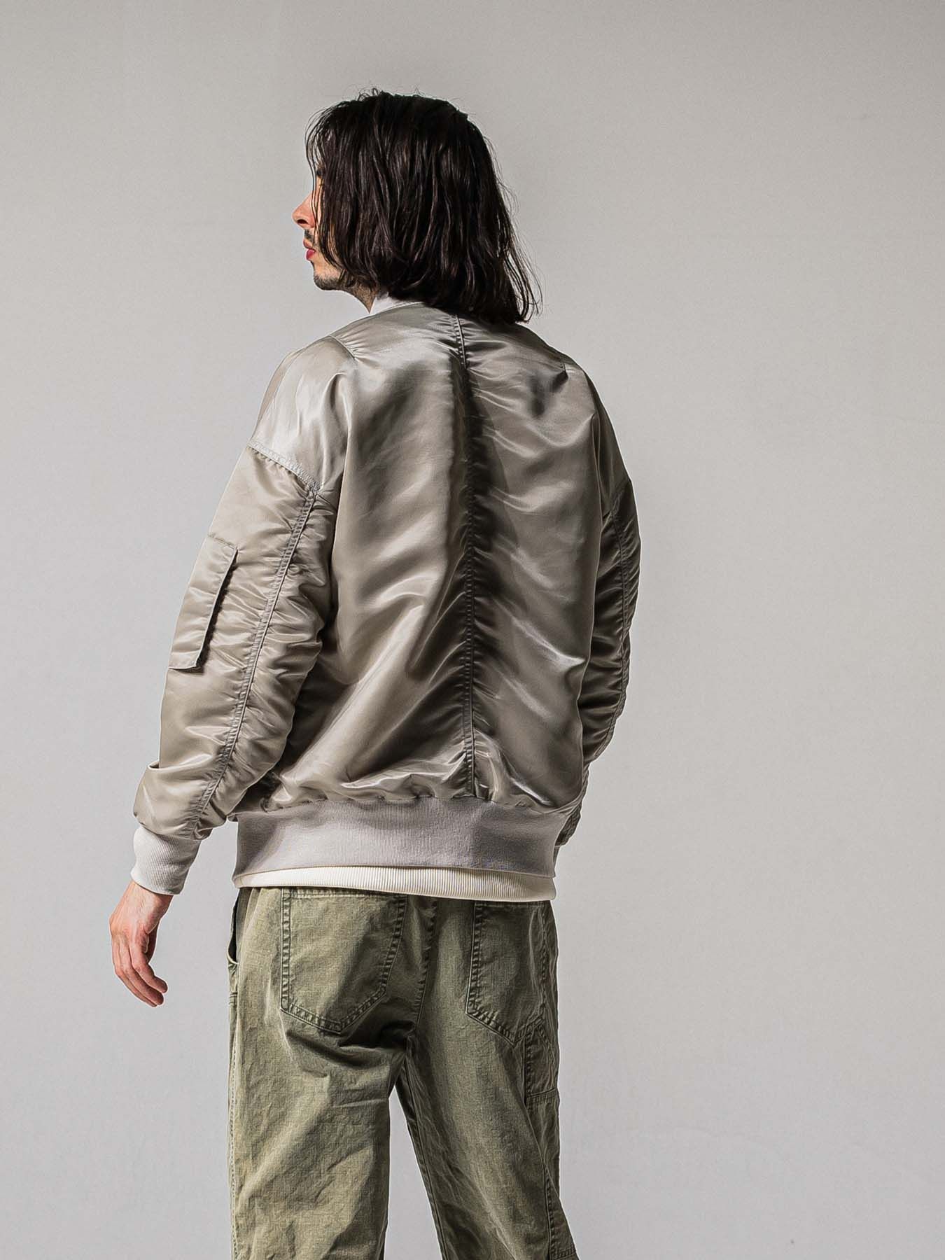 【予約品 11月16日(日) 締切】LIGHT DAVID JACKET / ドロップショルダー フライトジャケット / ナイロングレージュ