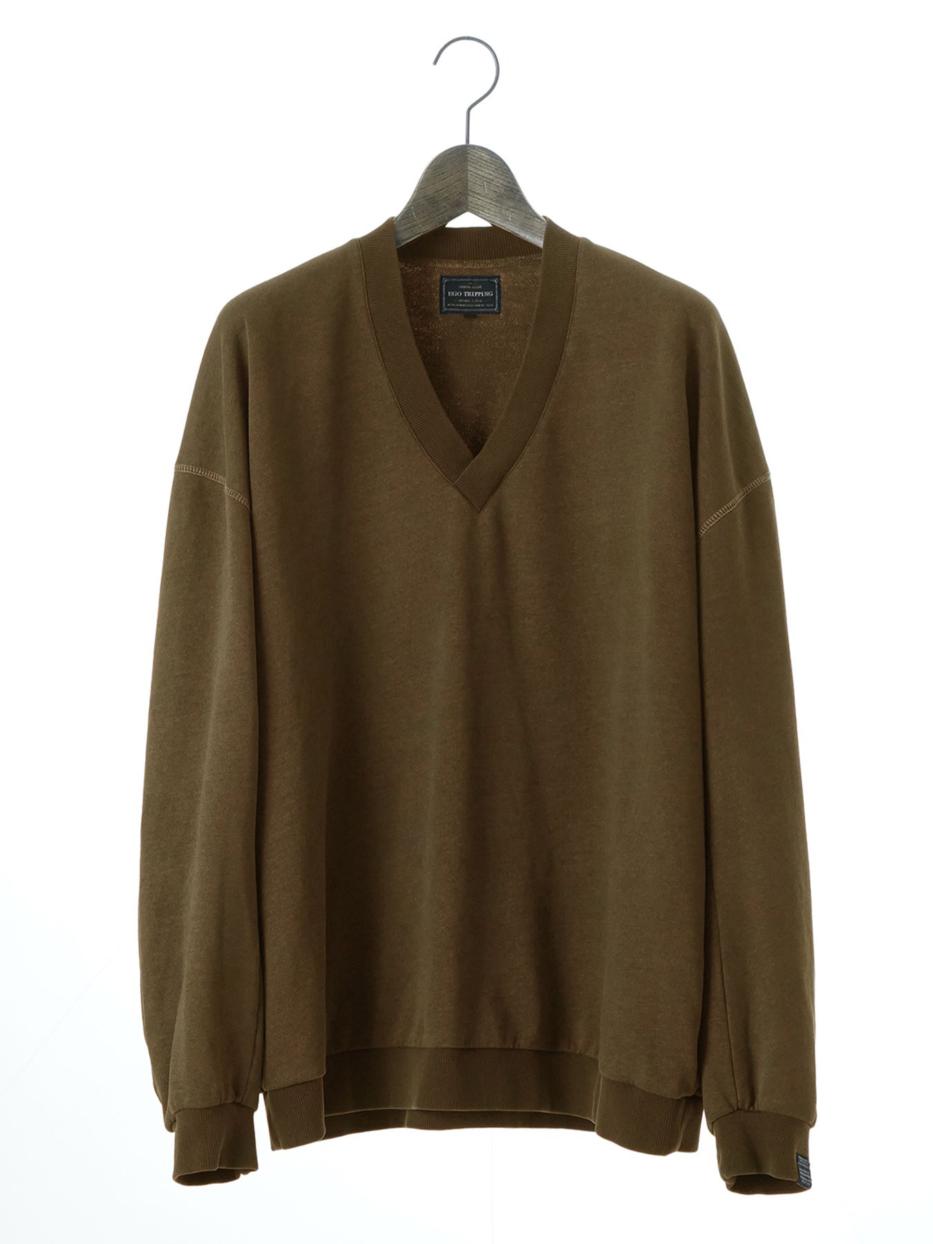 【予約品 10月26日(日) 締切】3DSWEAT / Vネックスウェット / D.SAND