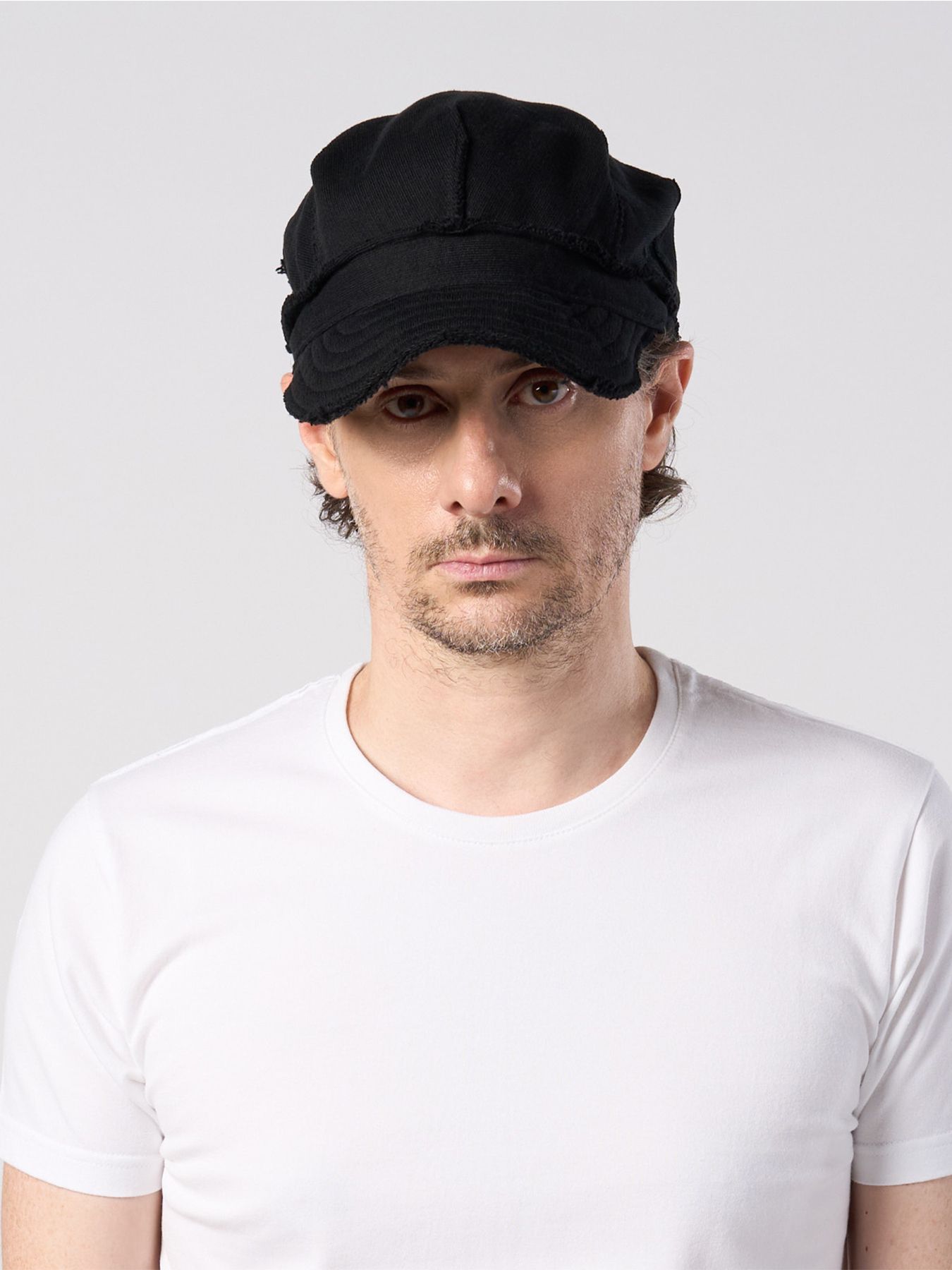 【予約品】jersey engineer cap / ミディアムジャージ ワークキャップ / ディープブラック