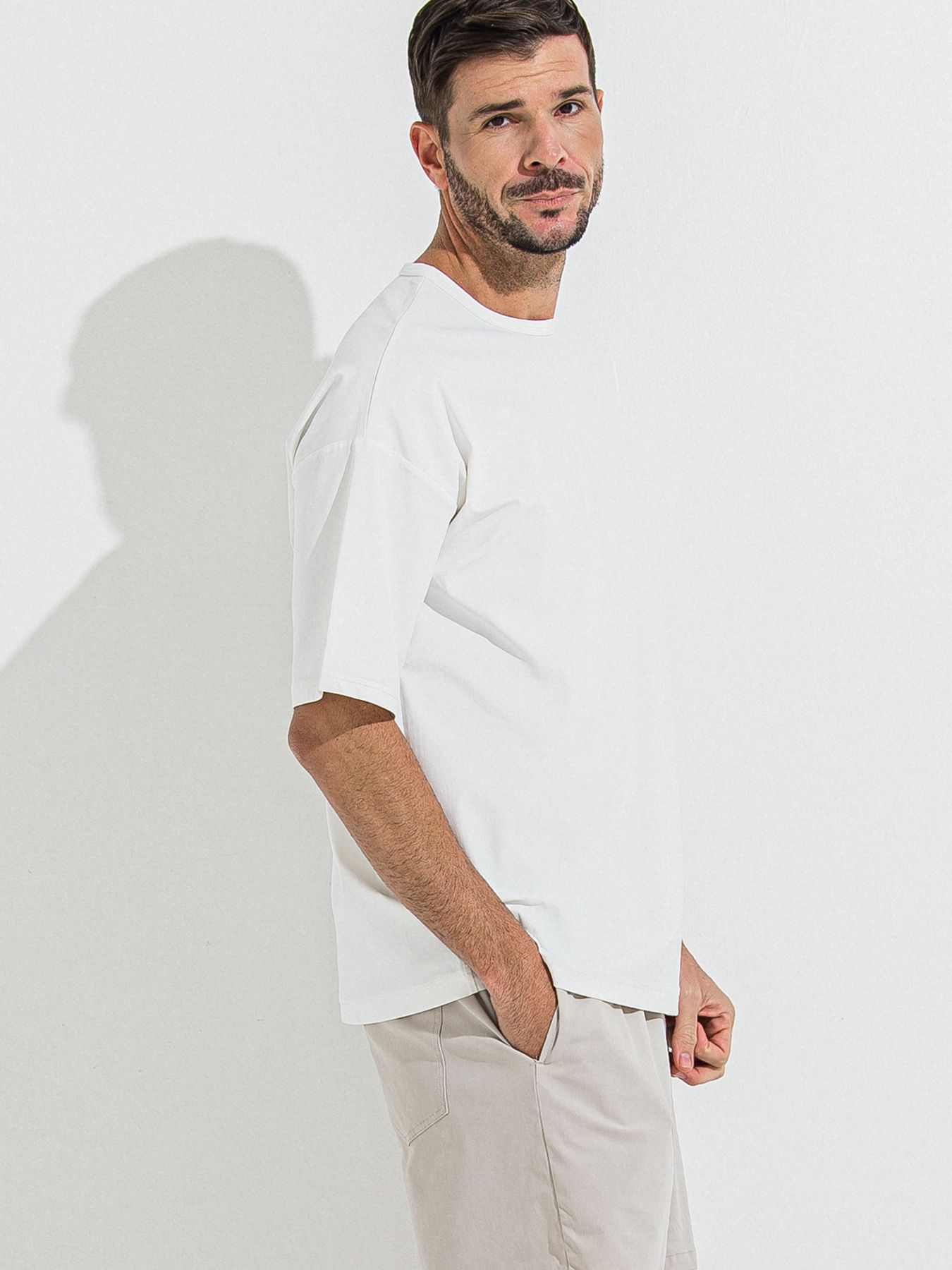 【予約品 】NYLON OVER T /  ナイロンオーバーサイズTシャツ / ホワイト