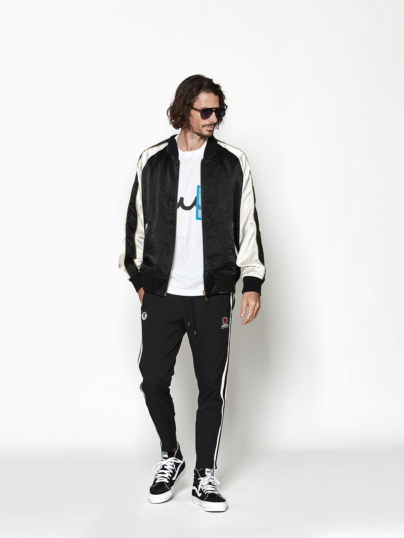 【予約品 10月9日(木) 締切】muta Souvenir Jacket / リバーシブル スーヴェニアジャケット / ブラック【Acanthus × muta MARINE】