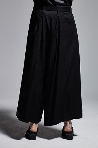 《予約品》 WideTuckSlacks スラックス GabadineStretch / Black 【kiryuyrik】 11月入荷予定