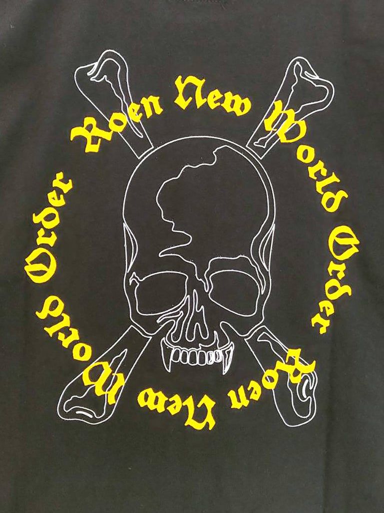 NEW WORLD ORDER T / 長袖Tシャツ / ブラック 【Roen】
