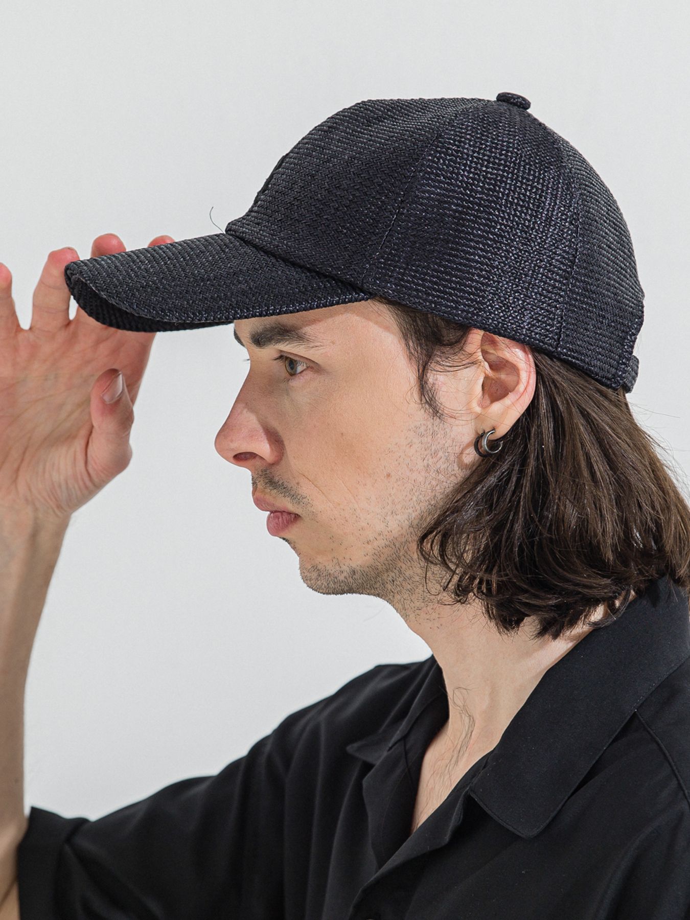 【予約品】STRAW MESH LOW CAP / ストローメッシュローキャップ / ブラック