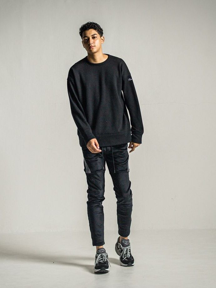 《予約9月1日18時締め》 velours TYLER PANTS  / 真冬仕様タイラーパンツ / ブラック