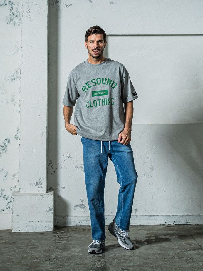 《予約11月17日19時締め》 college overT / オーバーTシャツ / グレー