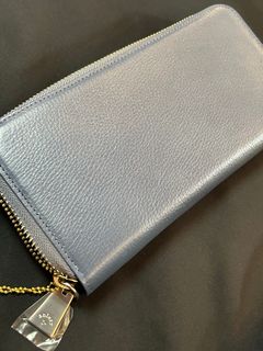 ラウンドL 新長財布 Navy Gray  【aniary】