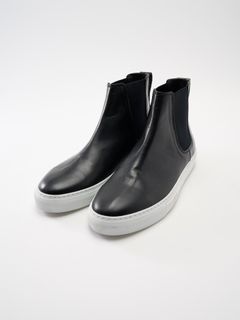 【予約品】 cow leather / ハイカットスニーカー / ブラック
