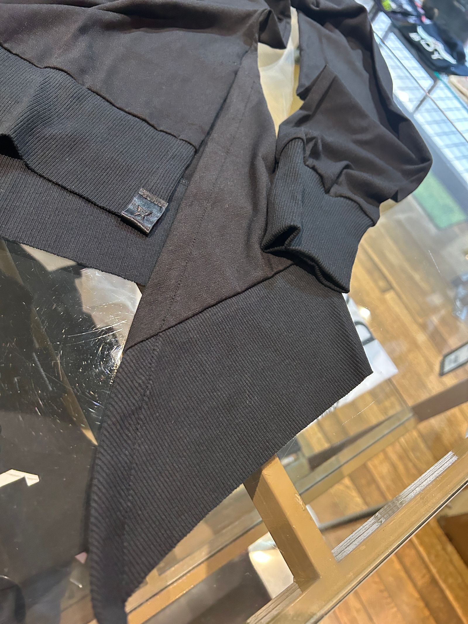 Boat Neck Flare T-Shirt / ボートネック フレアTシャツ / ブラック