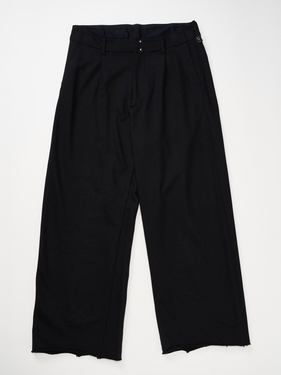 《予約品》 wide sweat slacks pants / ワイドスラックス / ブラック