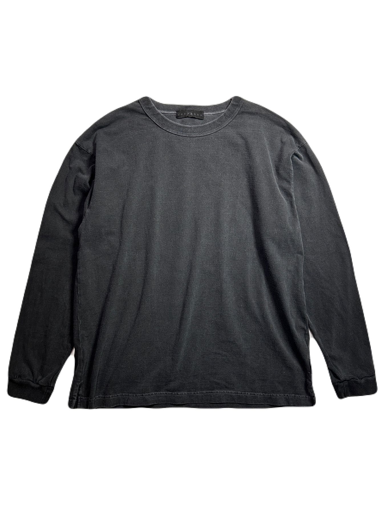 【予約品 】FLOCKY PRINT L/S T / フロッキープリント ロングスリーブ Tシャツ / ブラック