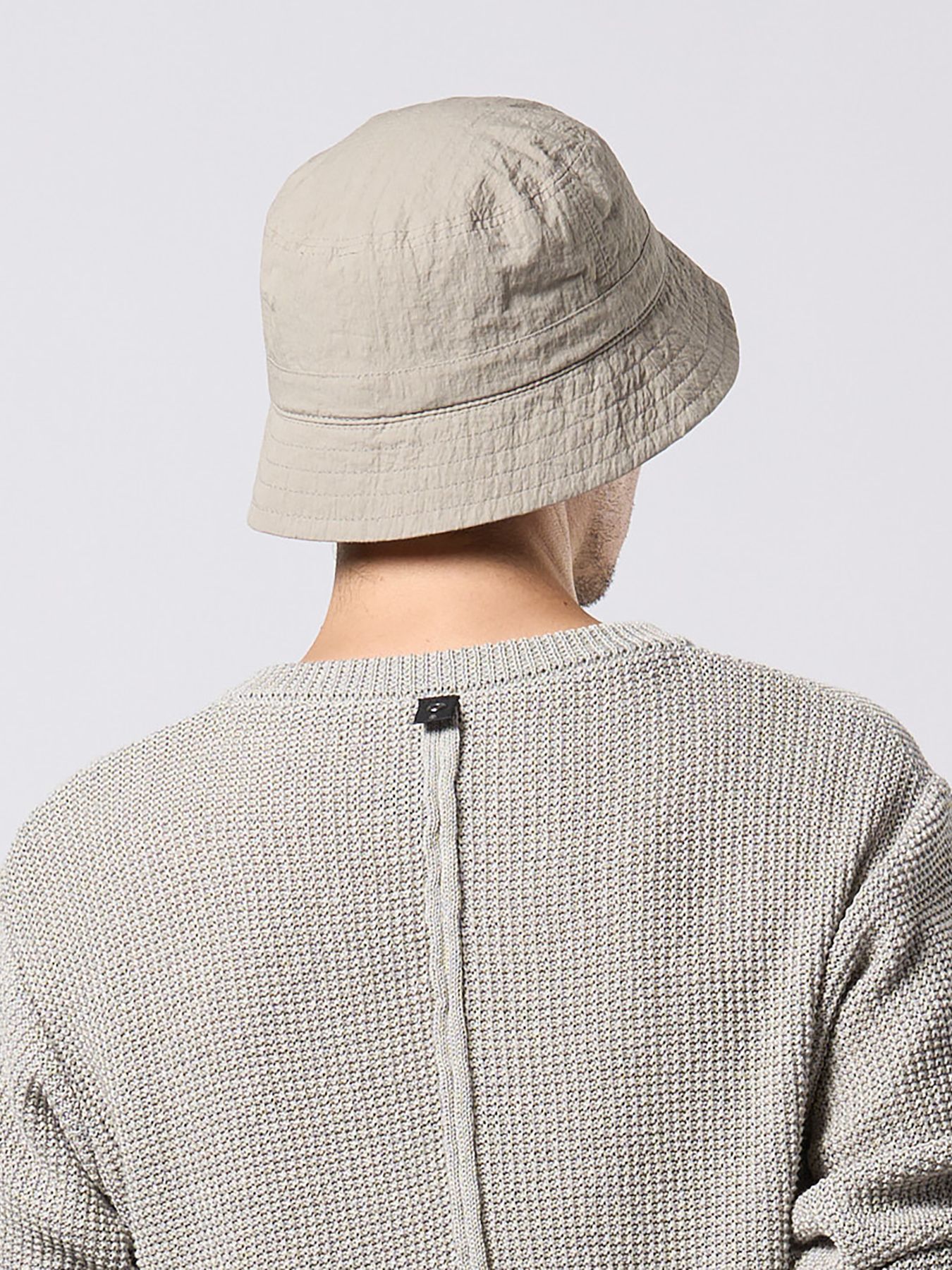 【予約品 9月23日(火) 締切】solid bucket hat / ソリッド バケットハット / ライトグレー