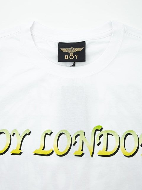 RHINESTONE WING TEE WHITE / Tシャツ / ホワイト 【BOY LONDON】