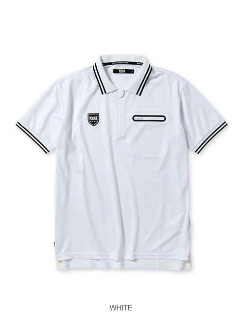 低反発 腰用 新品☆SY32 by SWEETYEARS FUNCTION ZIP POLO - ポロシャツ