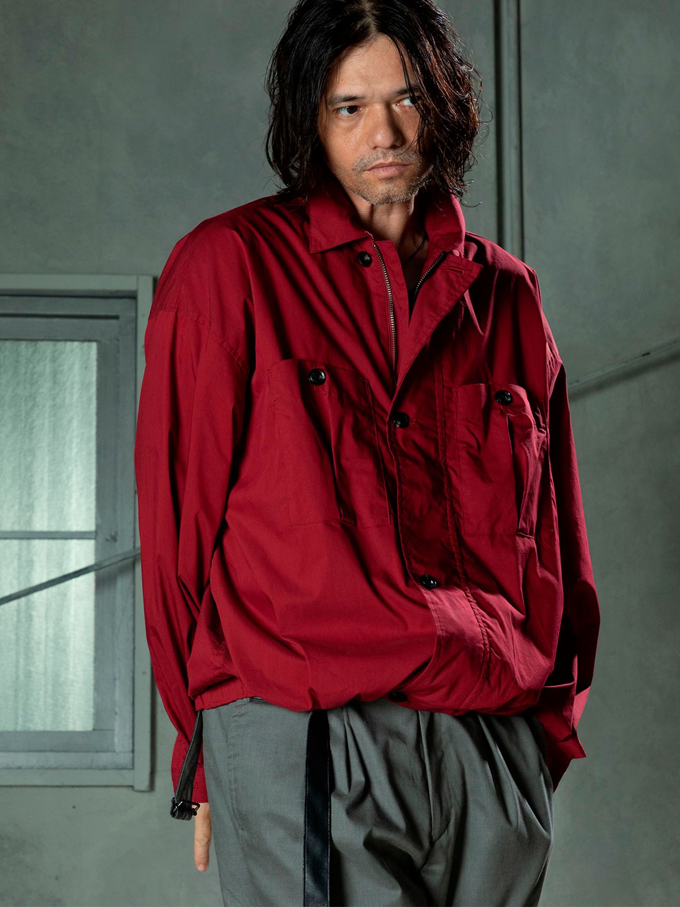 【予約品 11月9日(月) 締切】TRAILOVERSHIRT / トレイルオーバーシャツ / レッド