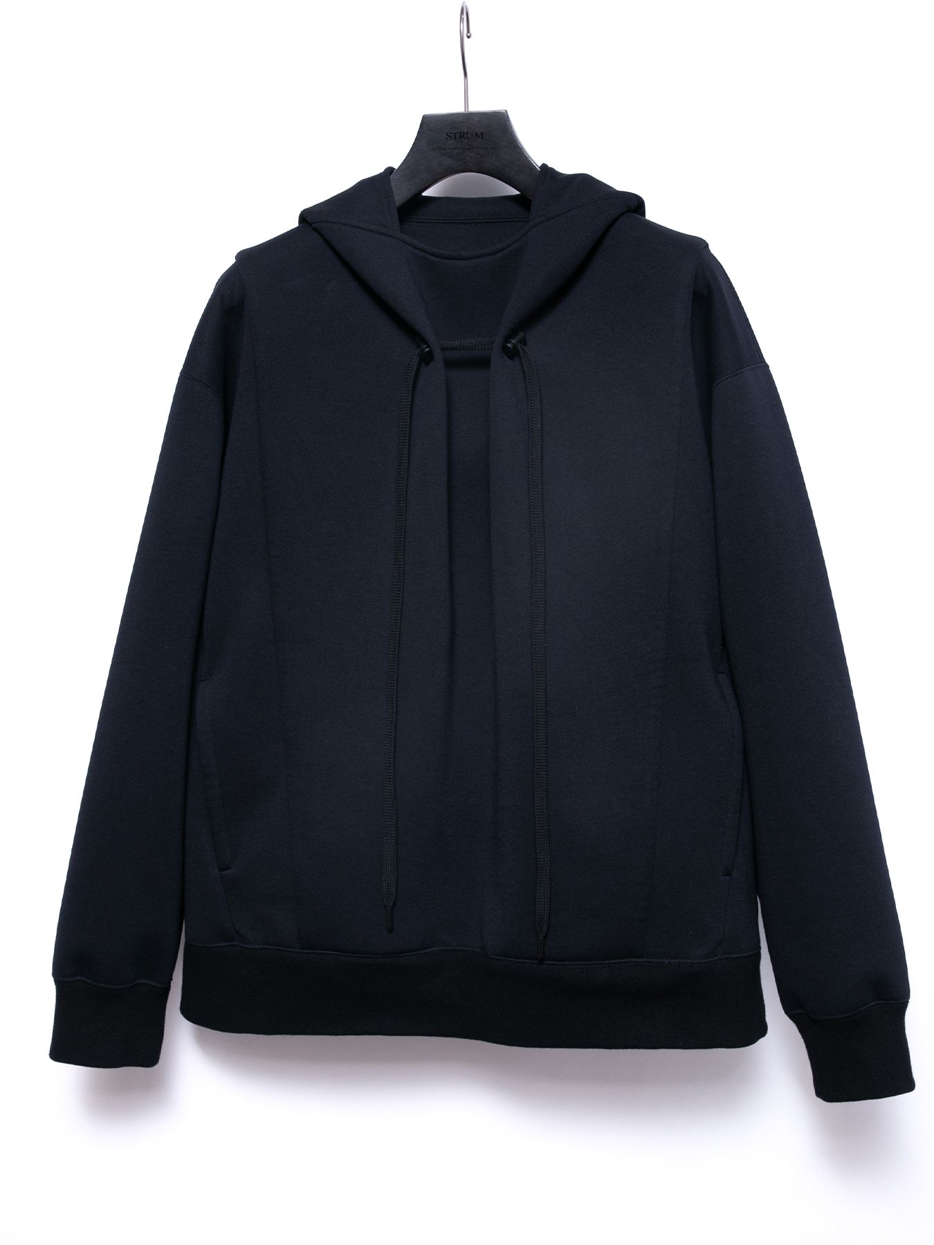 【予約品 4月6日(月) 締切】Three-layer Stretch Cardboard Knit Hoodie / スリーレイヤー ダンボールニット フーディー / ブラック