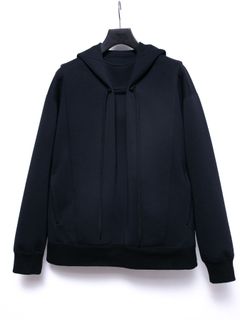 【予約品 4月6日(月) 締切】Three-layer Stretch Cardboard Knit Hoodie / スリーレイヤー ダンボールニット フーディー / ブラック