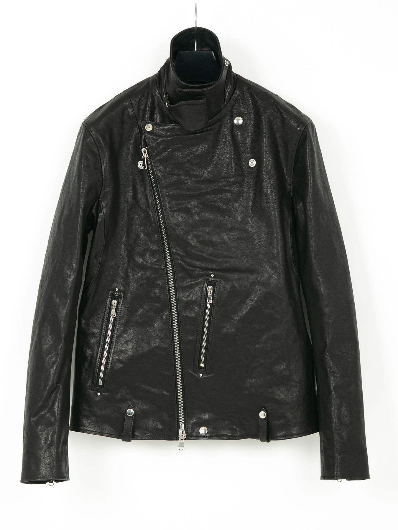 【予約品 10月12日(日) 締切】Pit Vegetable Full Tanned Shrunken Horsehide Double Riders / フルタンニン ピット鞣し シュリンクホースハイド ダブルライダース / HI-FLYER