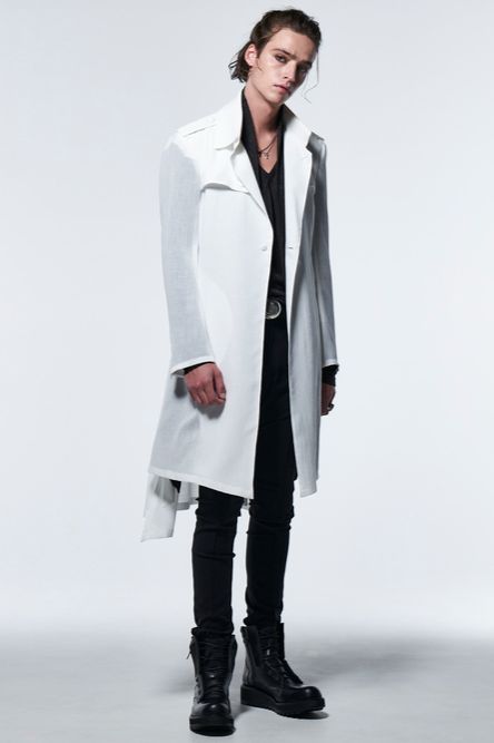 《予約品》 UnconSingleTrenchCoat / ホワイト 【kiryuyrik】 2023年5月以降入荷予定