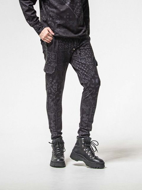 【予約品 】Darrell HEAT CARGO PT / ダレル ヒートカーゴパンツ / ペイズリーブラック