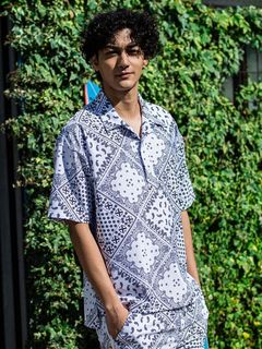 《予約品3月3日18：00締め》 RUSH OVER POLO / ラッシュガードポロシャツ / バンダナホワイト