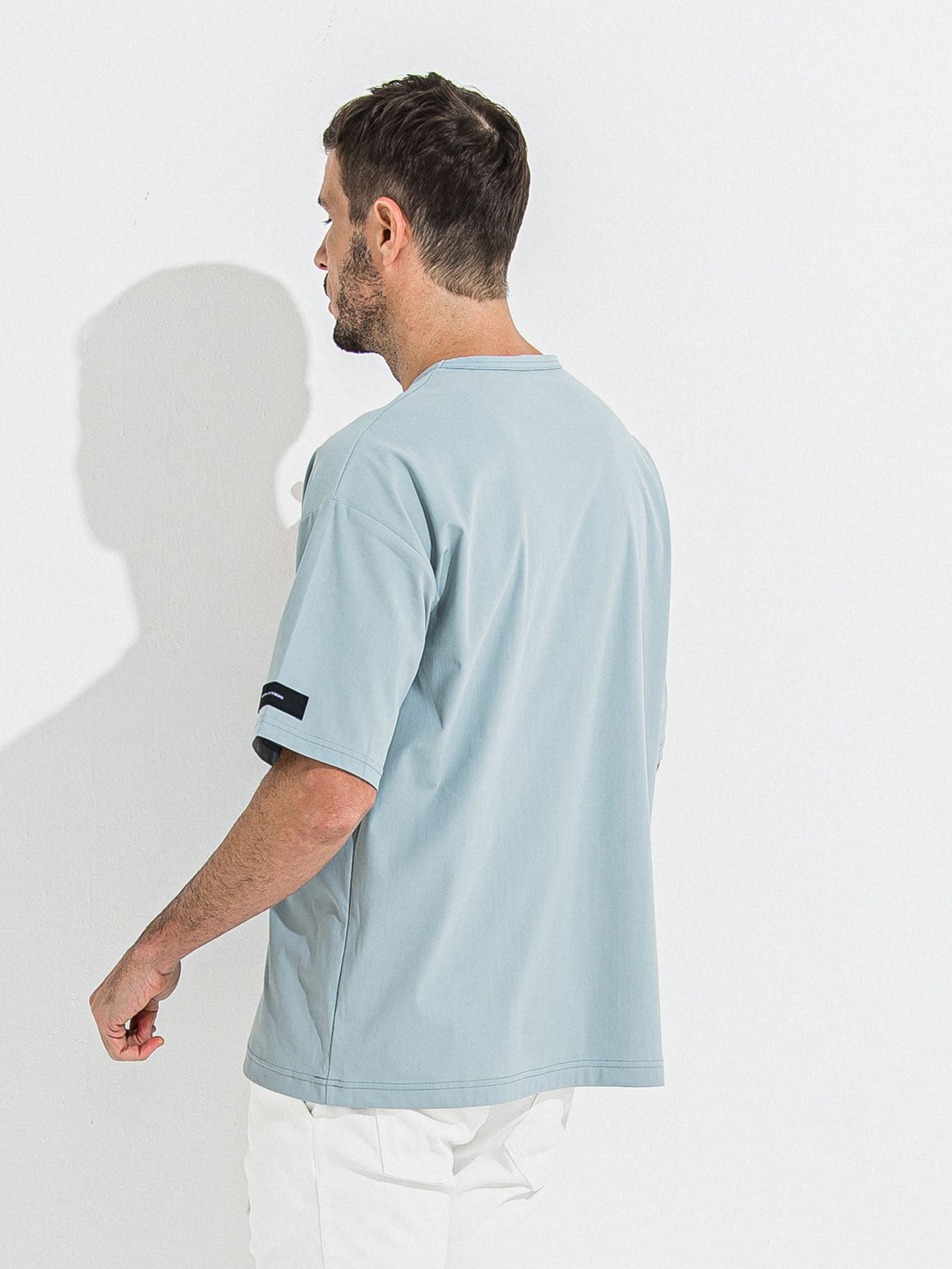 【予約品 】NYLON OVER T /  ナイロンオーバーサイズTシャツ / アクア