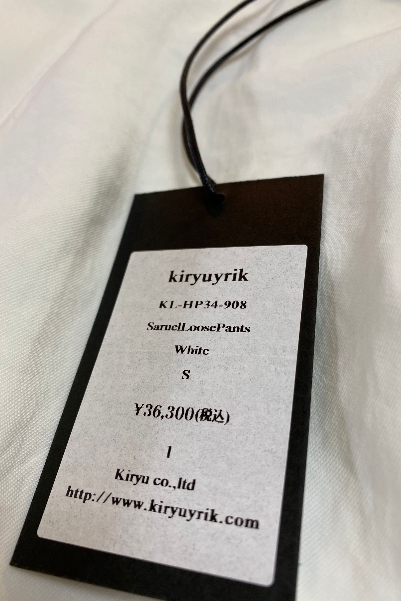 SaruelLoosePants VintageTwill / Black 【kiryuyrik】