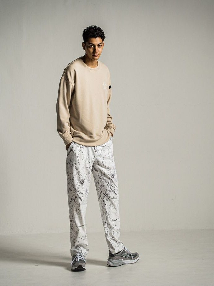 《予約9月1日18時締め》 MELTON WIDE TUCK PANTS  / ワイドタックパンツ / ペイントグレー